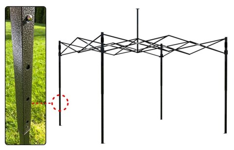 Pawilon handlowy ekspresowy 3x3 m zielony Pawilon handlowy ekspresowy 3x3 m zielony