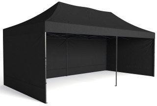 Pawilon handlowy ekspresowy - 3x6 m - czarny