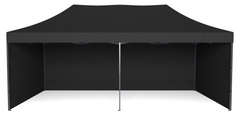 Pawilon handlowy ekspresowy - 3x6 m - czarny Pawilon handlowy ekspresowy - 3x6 m - czarny