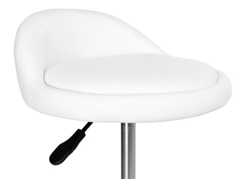 Taboret kosmetyczny fryzjerski LOMO biały Taboret kosmetyczny fryzjerski LOMO biały