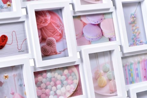Fotoramka na 24 zdjęcia Solano biała Fotoramka na 24 zdjęcia Solano biała