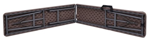 Ławka cateringowa składana RATTAN brązowa Ławka cateringowa składana RATTAN brązowa