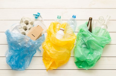 Pojemnik na odpady 120L kosz śmietnik żółty Pojemnik na odpady 120L kosz śmietnik żółty