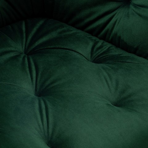 Krzesło welurowe NEVADA VELVET ciemnozielone