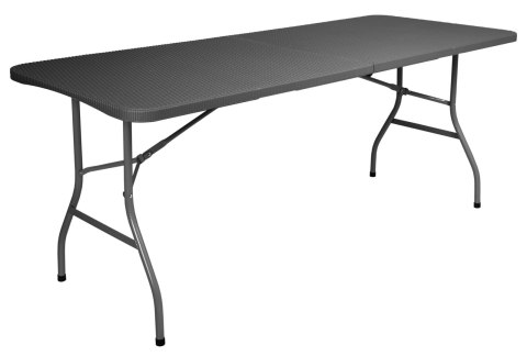 Stół cateringowy RATTAN składany w walizkę - 180 cm szary Stół cateringowy RATTAN składany w walizkę - 180 cm szary