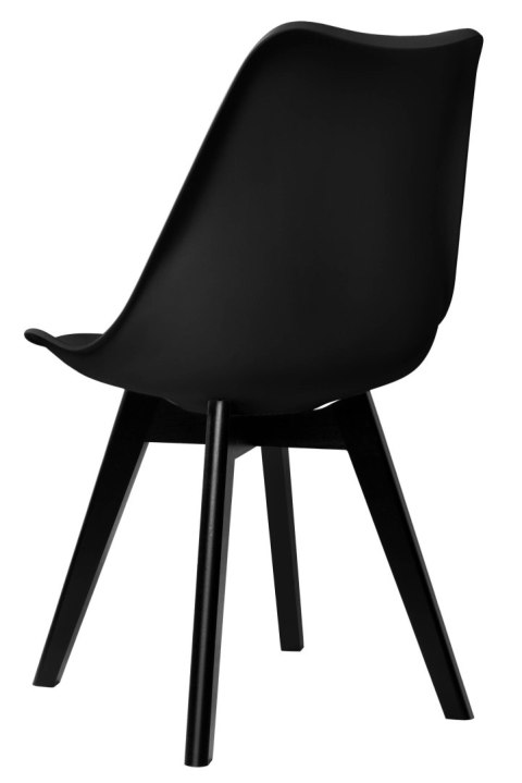 Krzesło nowoczesne Nantes Black DSW czarne Krzesło nowoczesne Nantes Black DSW czarne