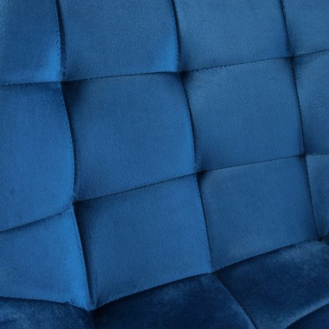 Krzesło welurowe NORMAN Velvet granatowe