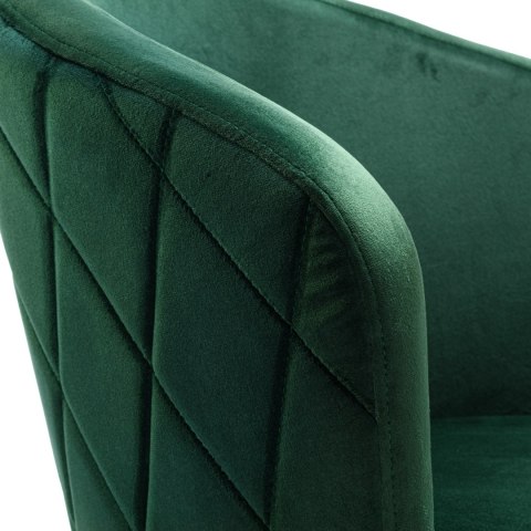 Krzesło welurowe HAMPTON VELVET ciemnozielone Krzesło welurowe HAMPTON VELVET ciemnozielone