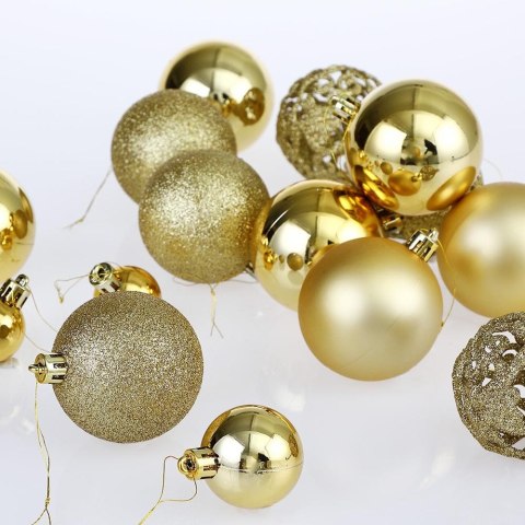 Zestaw bombek choinkowych REGALO ZŁOTY 100 sztuk Zestaw bombek choinkowych REGALO ZŁOTY 100 sztuk