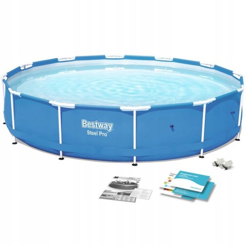Basen stelażowy z pompą 366x76cm BESTWAY Basen stelażowy z pompą 366x76cm BESTWAY