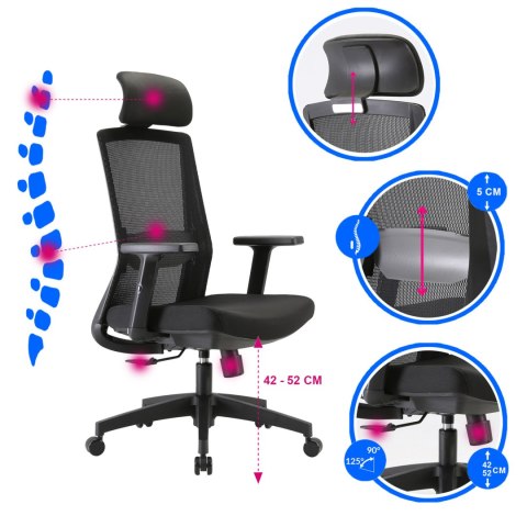 Fotel ergonomiczny ANGEL biurowy obrotowy JuliO+ Fotel ergonomiczny ANGEL biurowy obrotowy JuliO+