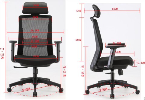 Fotel ergonomiczny ANGEL biurowy obrotowy JuliO+ Fotel ergonomiczny ANGEL biurowy obrotowy JuliO+