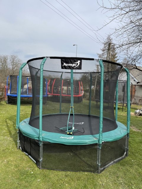 OUTLET Trampolina Ogrodowa Z Wewnętrzną Siatką Jumpi Maxy Comfort 312cm/10FT Zielona OUTLET Trampolina Ogrodowa Z Wewnętrzną Siatką Jumpi Maxy Comfort 312cm/10FT Zielona