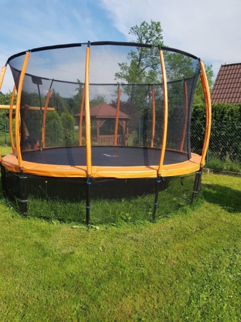 Trampolina Ogrodowa 487cm/16ft pomarańczowa Maxy Comfort Plus Z Wewnętrzną siatką Trampolina Ogrodowa 487cm/16ft pomarańczowa Maxy Comfort Plus Z Wewnętrzną siatką