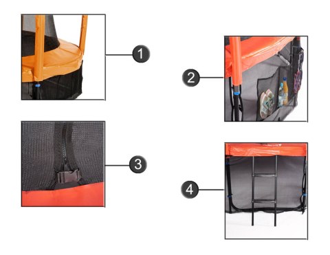 Trampolina Ogrodowa Jumpi 435cm/14FT Maxy Comfort Plus Jasno Zielona Z Wewnętrzną Siatką Trampolina Ogrodowa Jumpi 435cm/14FT Maxy Comfort Plus Jasno Zielona Z Wewnętrzną Siatką