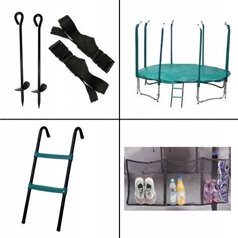 Trampolina Ogrodowa Z Wewnętrzną Siatką Jumpi Maxy Comfort 312cm/10FT Zielona Trampolina Ogrodowa Z Wewnętrzną Siatką Jumpi Maxy Comfort 312cm/10FT Zielona