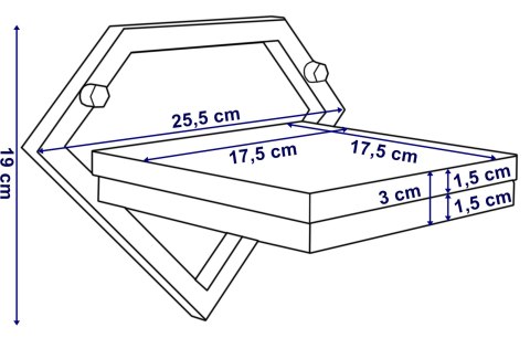 Kwietnik metalowy ścienny Doron Biały Craft Kwietnik metalowy ścienny Doron Biały Craft