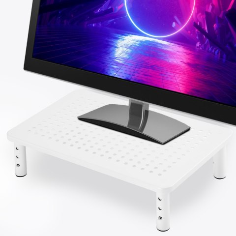 Podstawka pod monitor laptop MULING biała + szuflada Podstawka pod monitor laptop MULING biała + szuflada