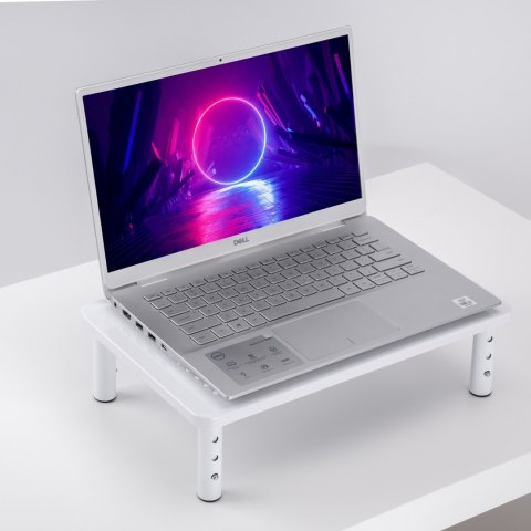 Podstawka pod monitor laptop MULING biała + szuflada Podstawka pod monitor laptop MULING biała + szuflada