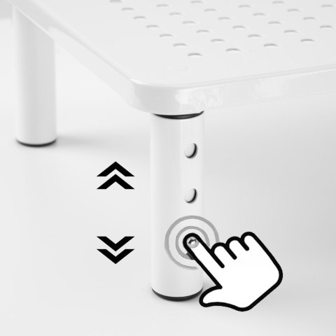Podstawka pod monitor laptop MULING biała + szuflada Podstawka pod monitor laptop MULING biała + szuflada