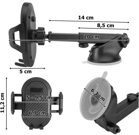 Uchwyt na telefon samochodowy HOLDER Uchwyt na telefon samochodowy HOLDER