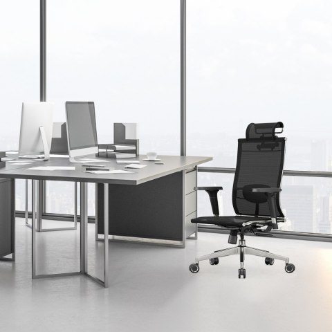 Fotel biurowy ergonomiczny Rosa czerwony ANGEL