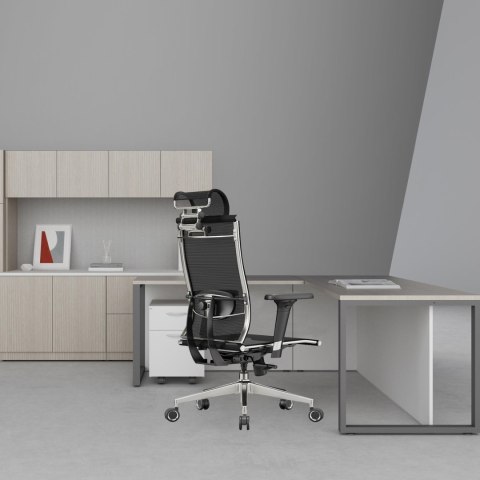 Fotel biurowy ergonomiczny Rosa czerwony ANGEL