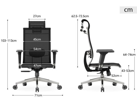Fotel biurowy ergonomiczny Rosa czerwony ANGEL