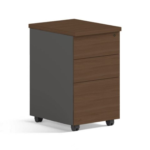 ANGEL Kontener biurowy Angel Loft Work Dark z szufladami