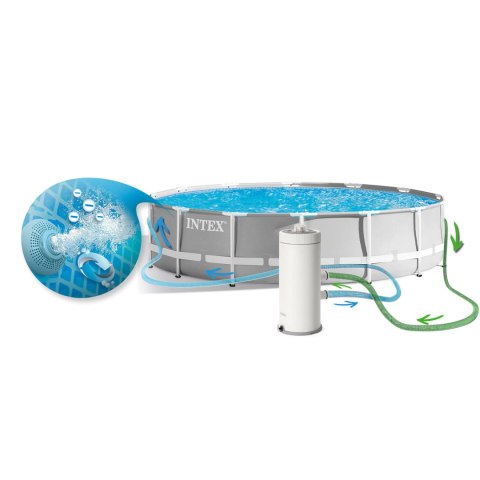 Basen ogrodowy stelażowy 457 x 107 cm zestaw 12w1 INTEX 26724