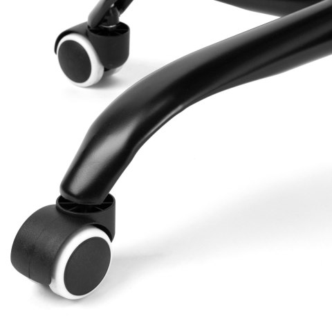 Fotel biurowy na kółkach Spiner Black czarny velvet