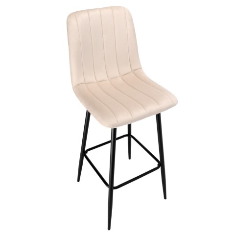 Hoker barowy Toronto beżowy Velvet