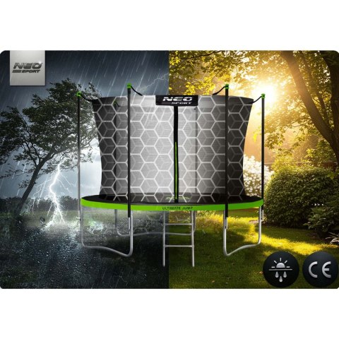 Trampolina ogrodowa 10ft/312cm z siatką wewnętrzną i drabinką Neo-Sport Trampolina ogrodowa 10ft/312cm z siatką wewnętrzną i drabinką Neo-Sport
